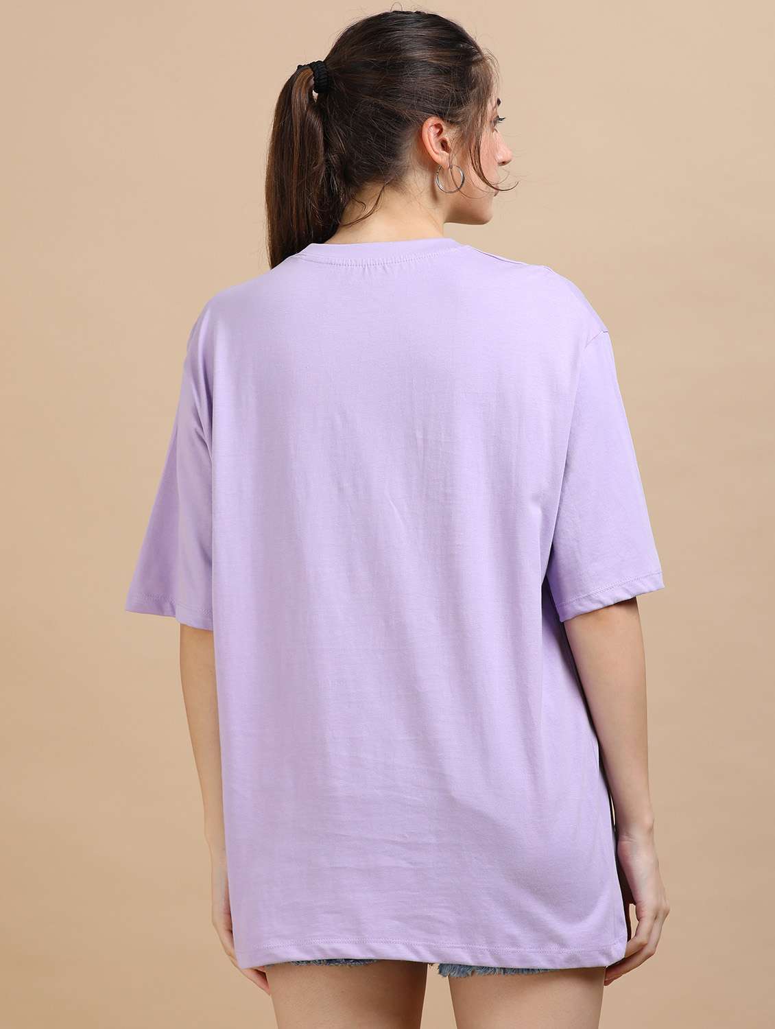 women printed short sleeves oversized t-shirt - 22547933 -  Standard Image - 4