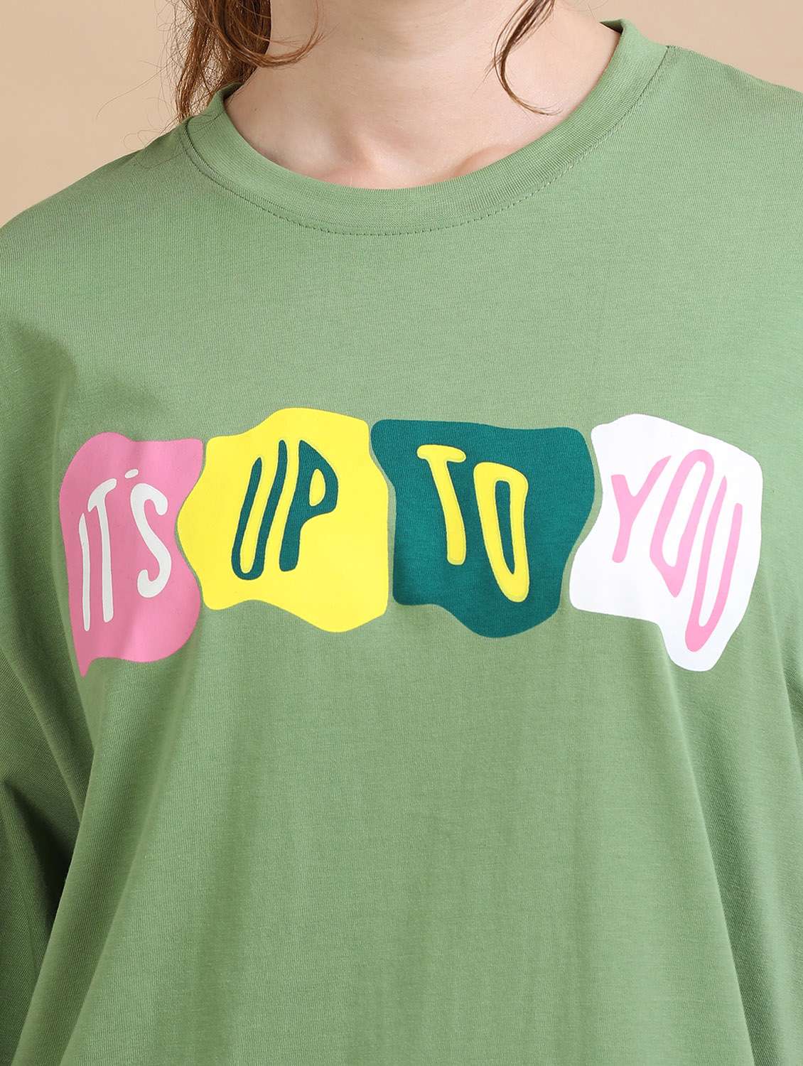 women printed short sleeves oversized t-shirt - 22547939 -  Standard Image - 1