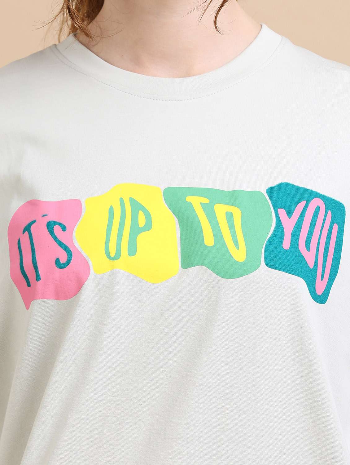 women printed short sleeves oversized t-shirt - 22547940 -  Standard Image - 1