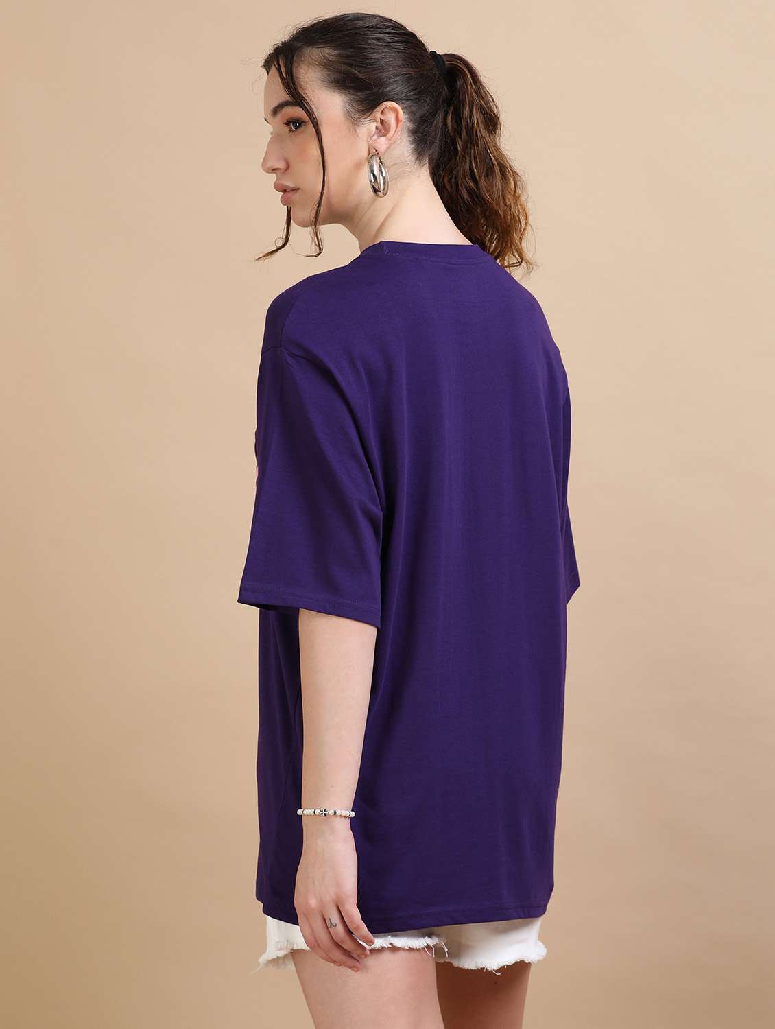 women printed short sleeves oversized t-shirt - 22547950 -  Standard Image - 4