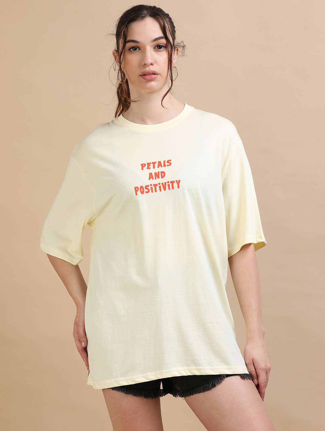 women printed short sleeves oversized t-shirt - 22547957 -  Standard Image - 4