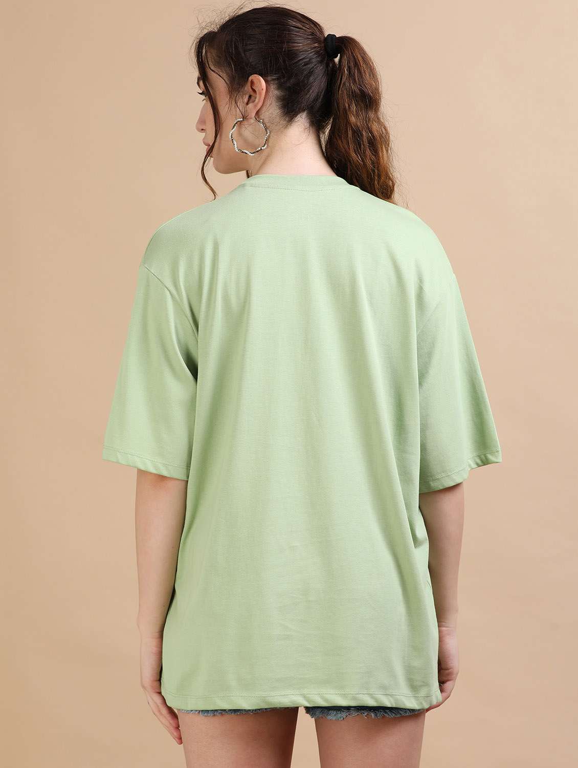 women printed short sleeves oversized t-shirt - 22547970 -  Standard Image - 4