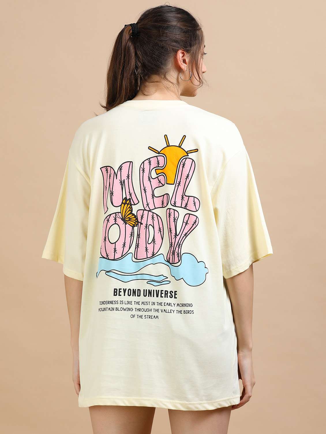 women printed short sleeves oversized t-shirt - 22547980 -  Standard Image - 4