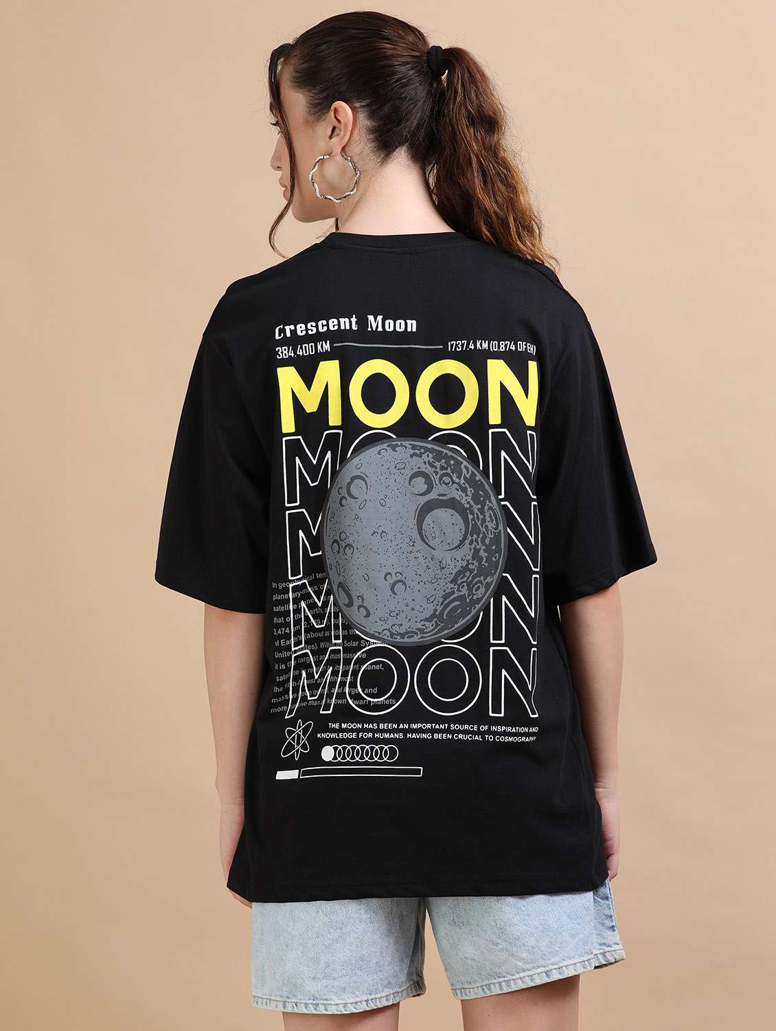 women printed short sleeves oversized t-shirt - 22547983 -  Standard Image - 4