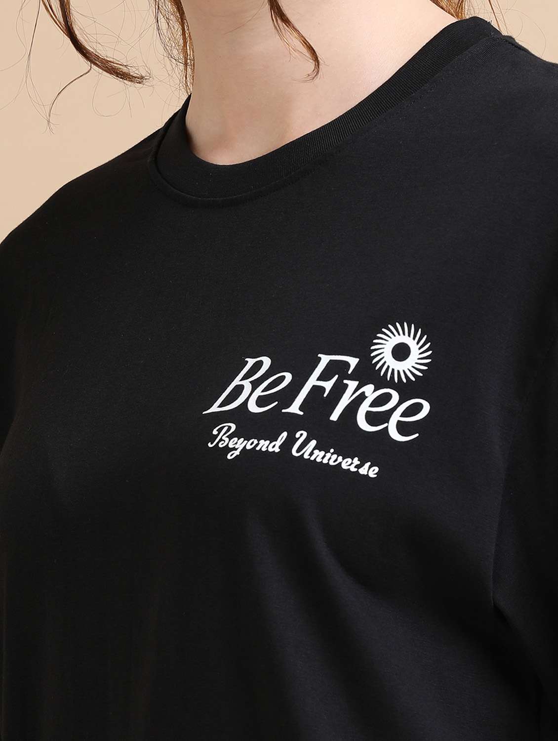 women printed short sleeves oversized t-shirt - 22547990 -  Standard Image - 1