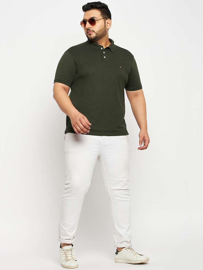 Men Solid Short Sleeve Regular Fit Polo T-shirt - 22548038 -  Standard Image - 4