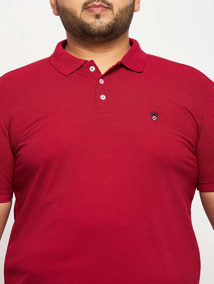 men solid short sleeve regular fit polo t-shirt - 22548040 -  Standard Image - 1