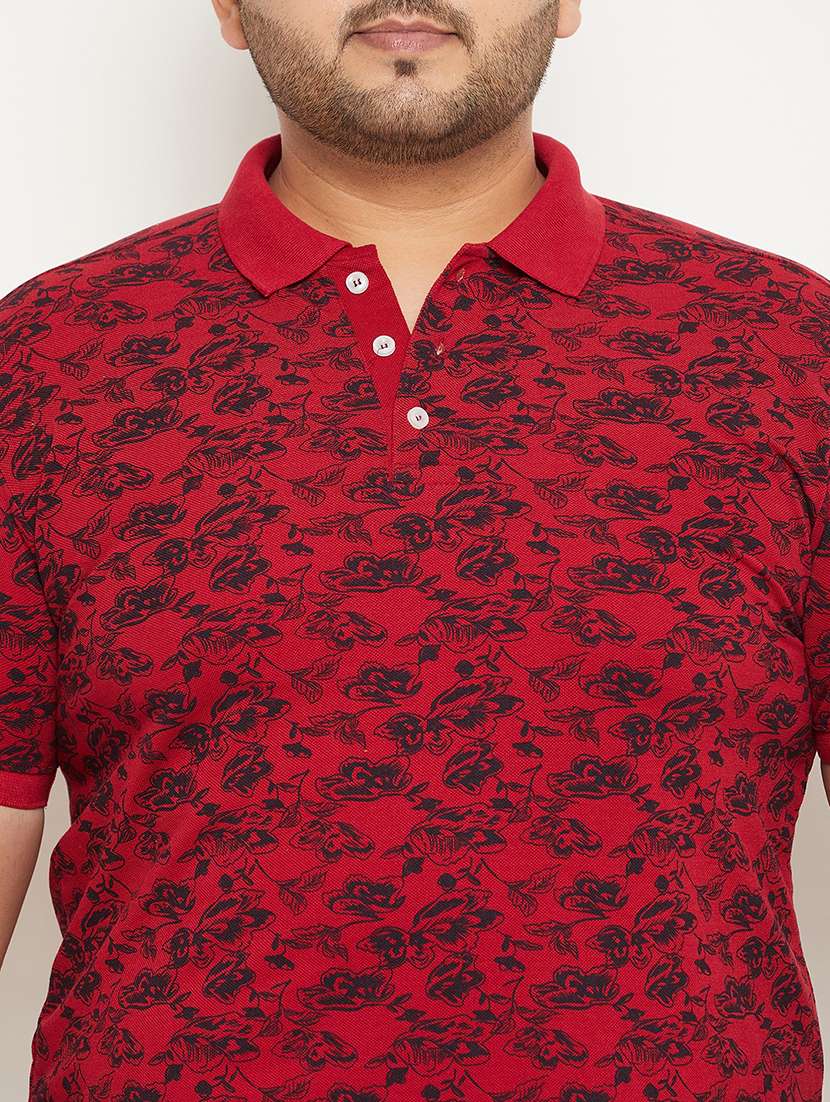 men printed short sleeve regular fit polo t-shirt - 22548046 -  Standard Image - 1