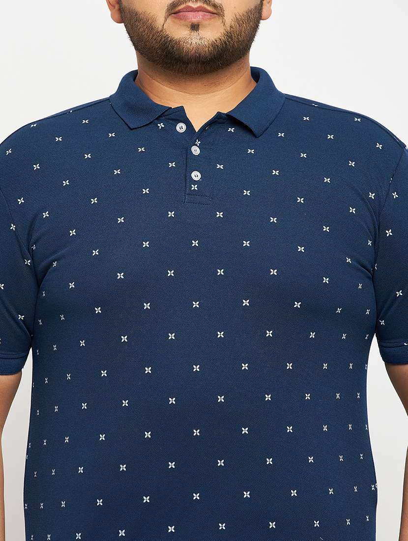 men printed short sleeve regular fit polo t-shirt - 22548050 -  Standard Image - 1