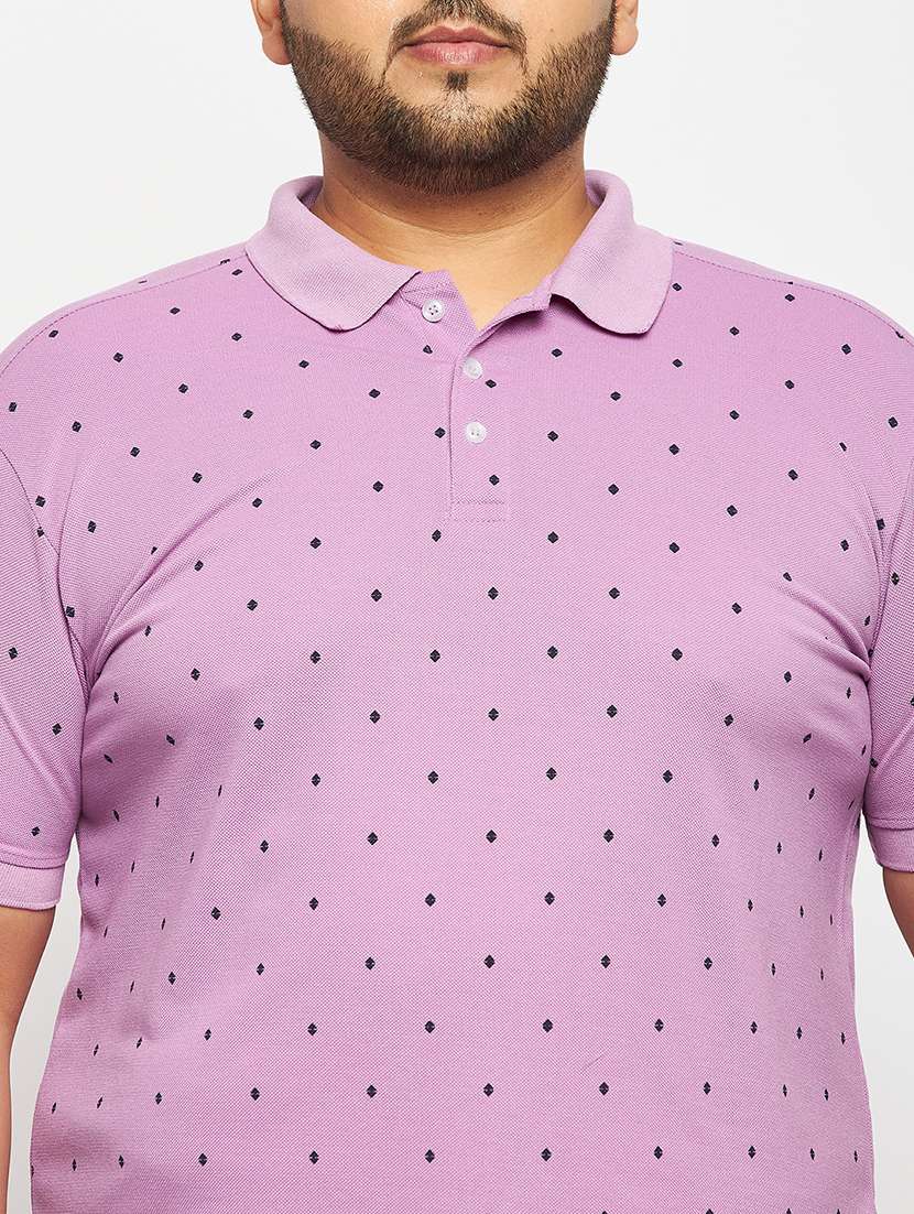 Men Printed Short Sleeve Regular Fit Polo T-shirt - 22548053 -  Standard Image - 1