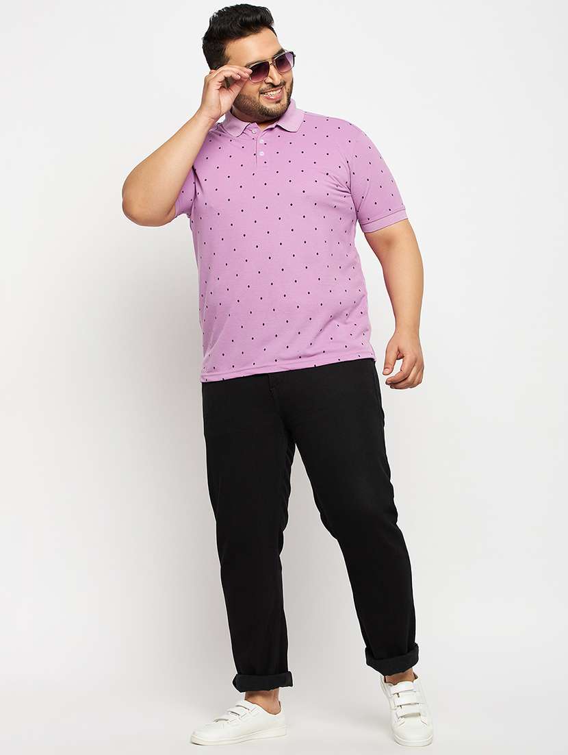 Men Printed Short Sleeve Regular Fit Polo T-shirt - 22548053 -  Standard Image - 4