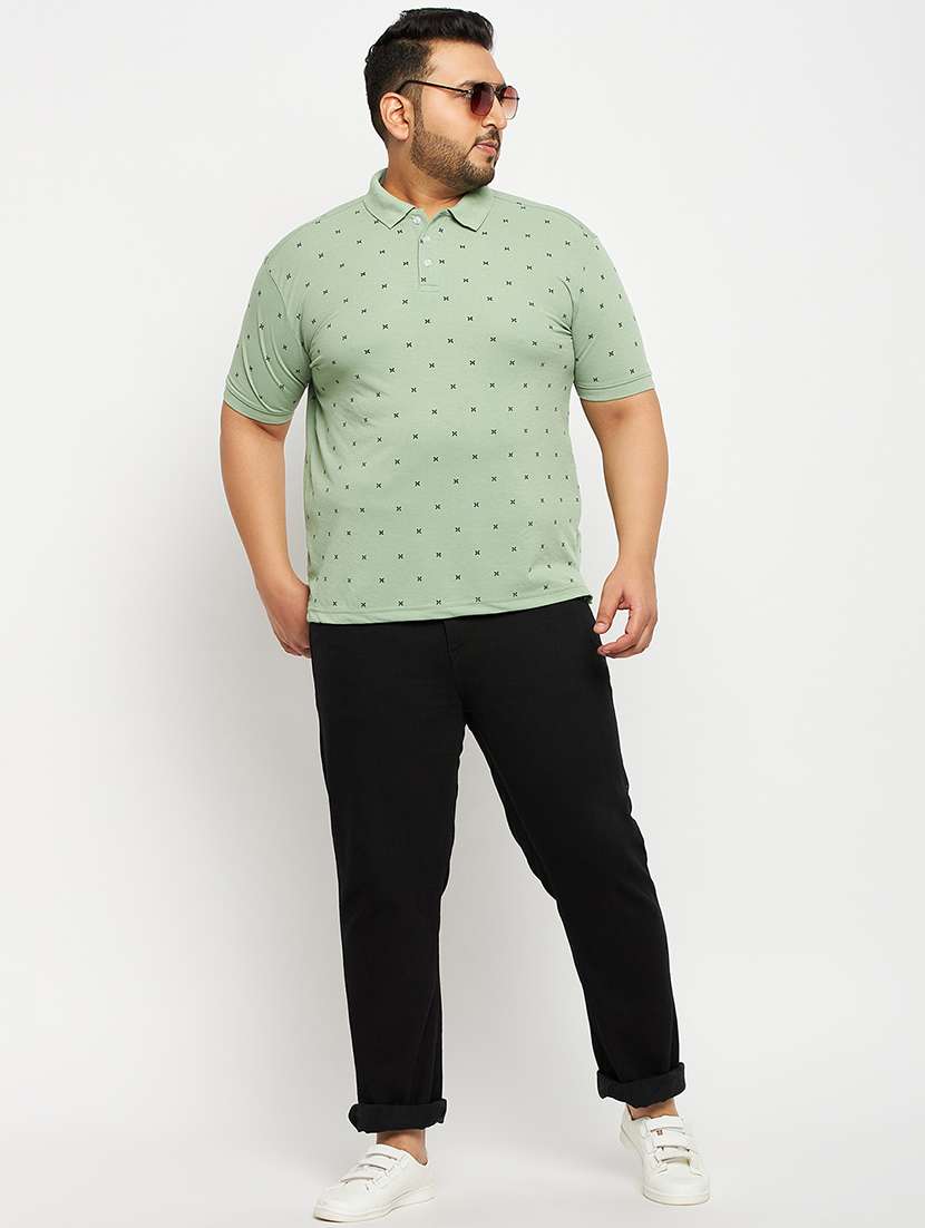 Men Printed Short Sleeve Regular Fit Polo T-shirt - 22548056 -  Standard Image - 4