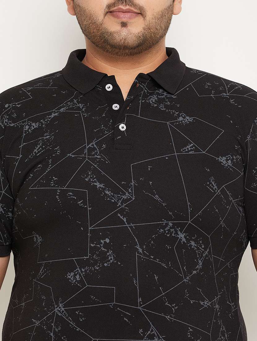 men printed short sleeve regular fit polo t-shirt - 22548058 -  Standard Image - 1
