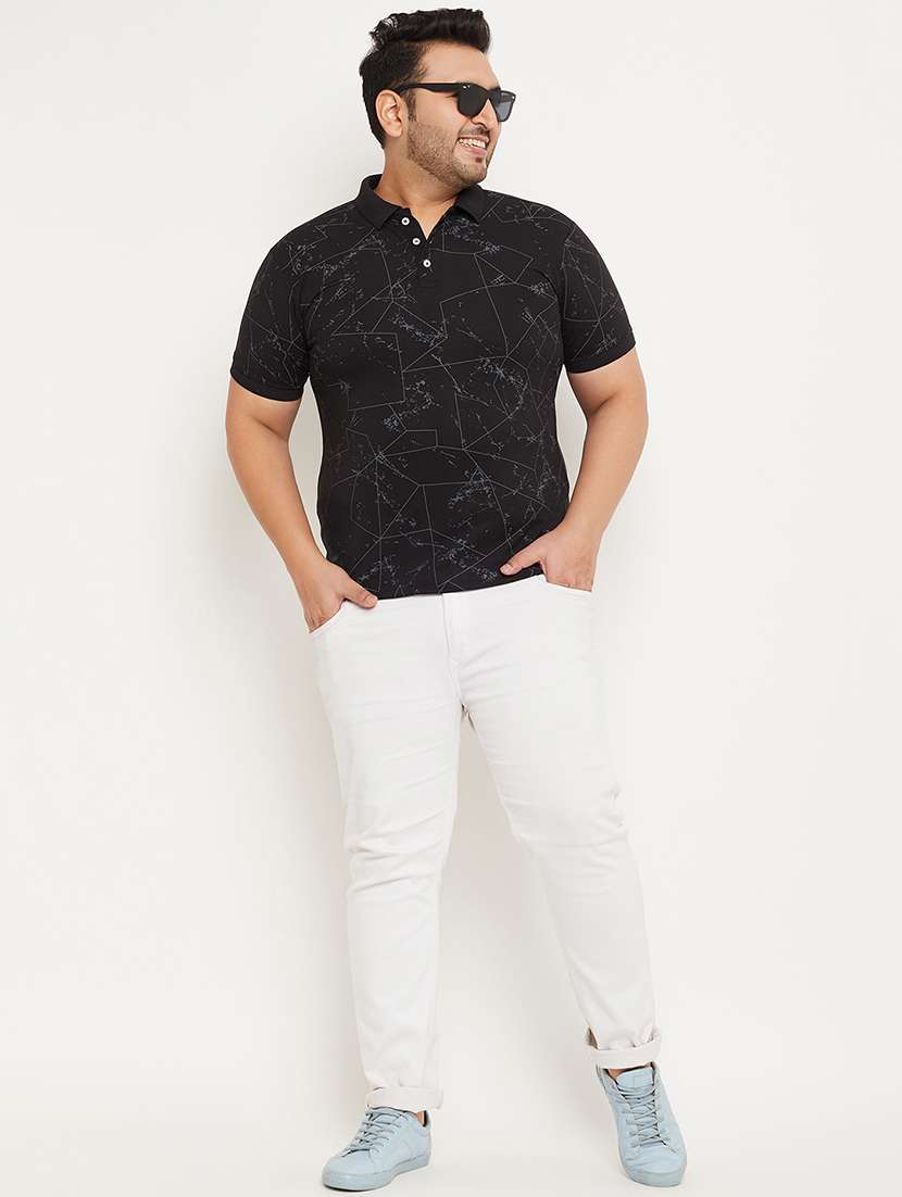 men printed short sleeve regular fit polo t-shirt - 22548058 -  Standard Image - 4