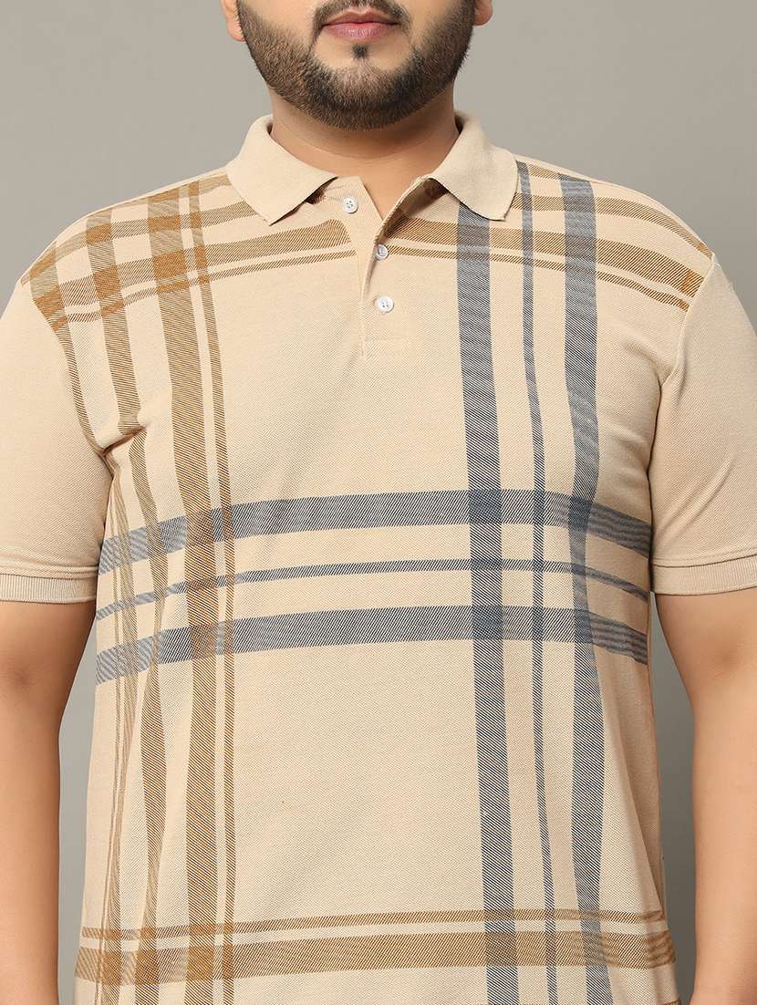 men printed short sleeve regular fit polo t-shirt - 22548065 -  Standard Image - 1