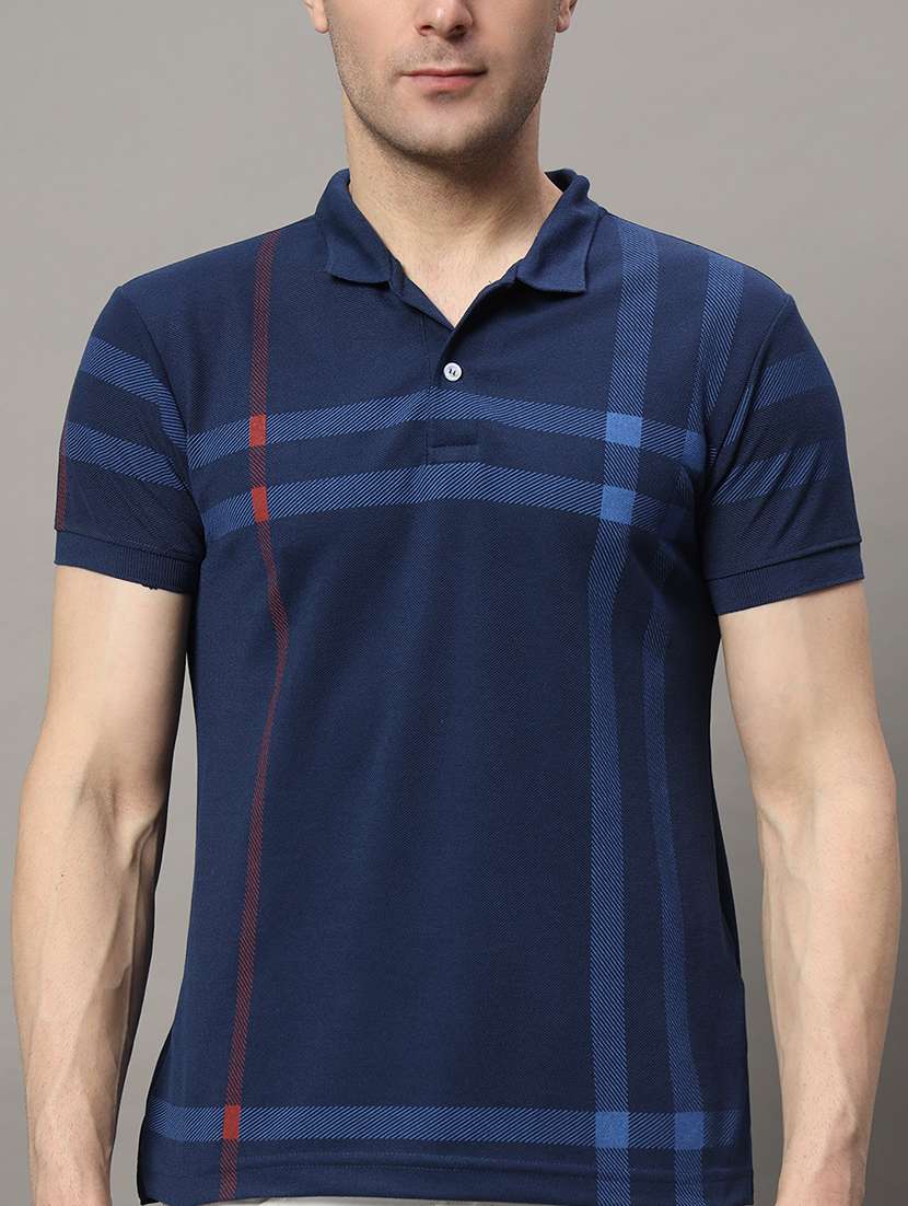 men printed short sleeves polo t-shirt - 22548075 -  Standard Image - 1