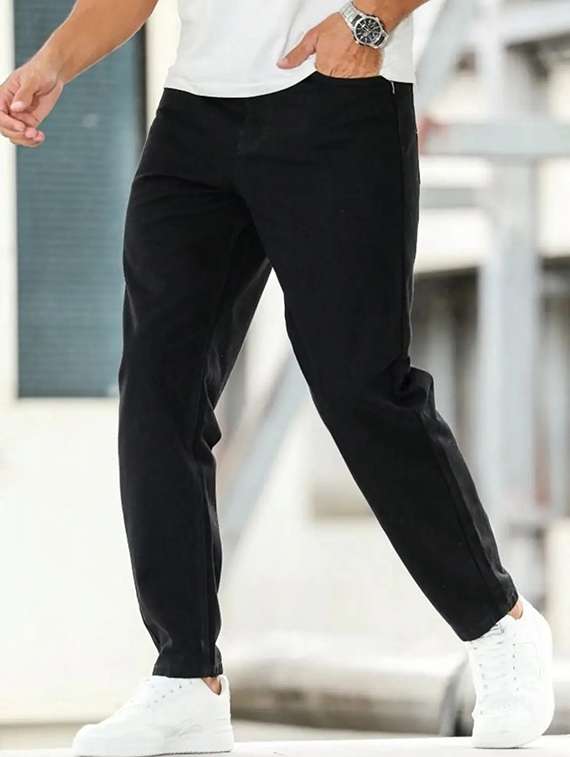 men solid mid rise slim fit jeans - 22548197 -  Standard Image - 1