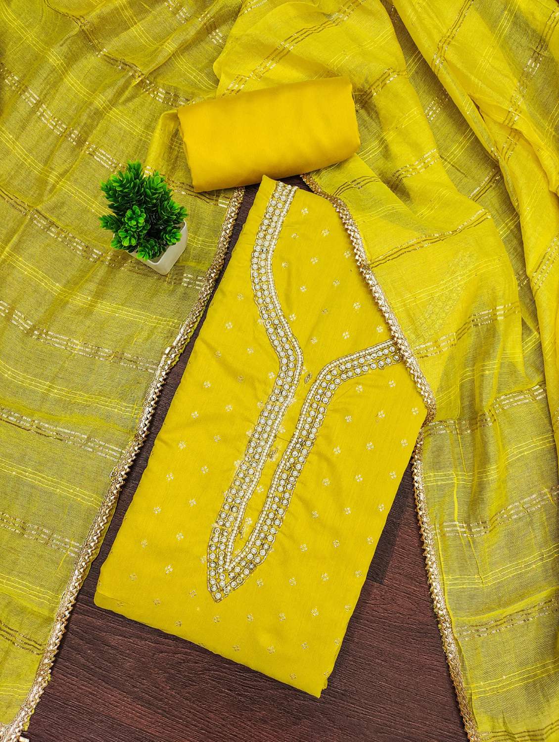 women self design unstitched suit set - 22548293 -  Standard Image - 1