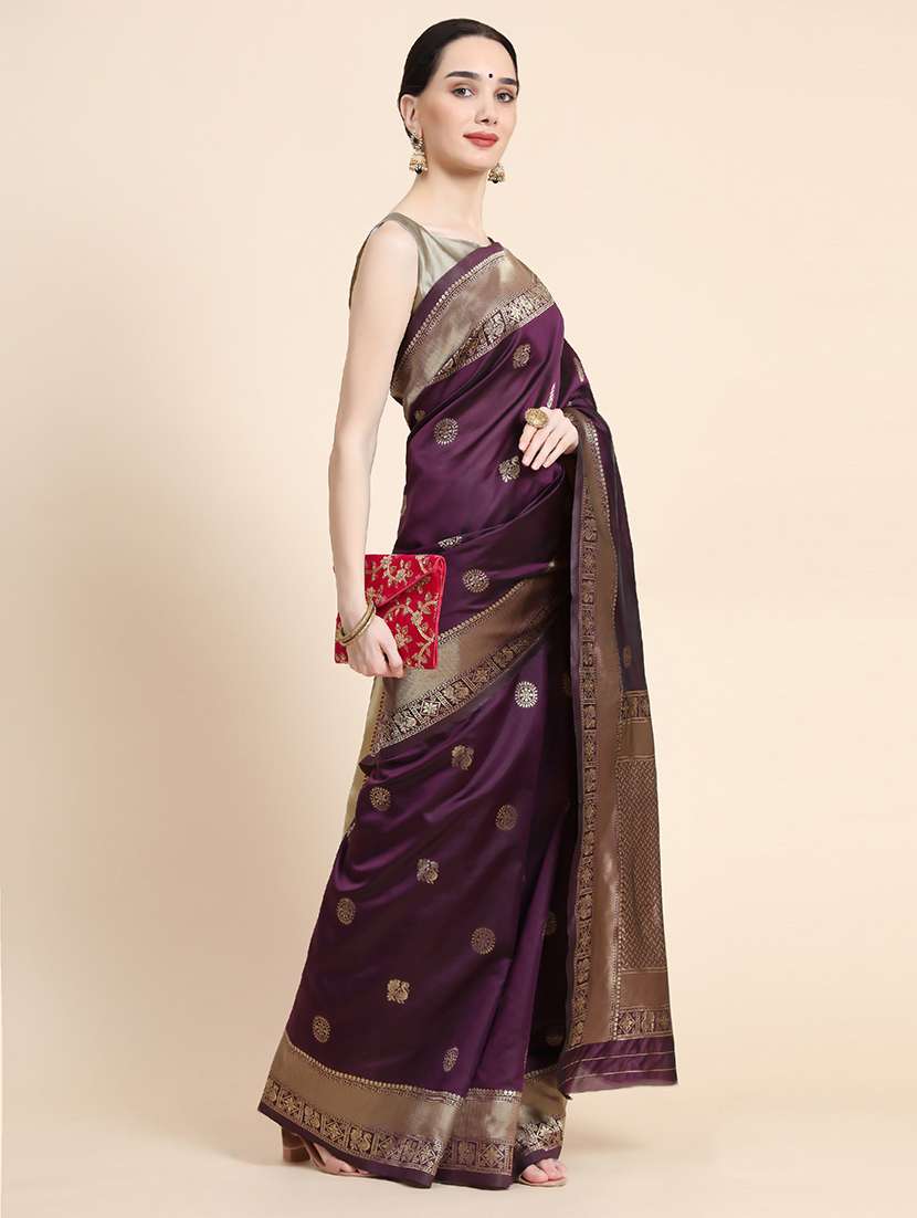 women self design banarasi saree with blouse - 22548574 -  Standard Image - 1