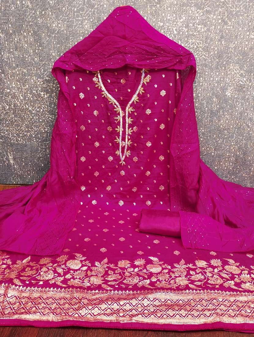Women Self Design Unstitched Suit Set - 22548658 -  Standard Image - 4
