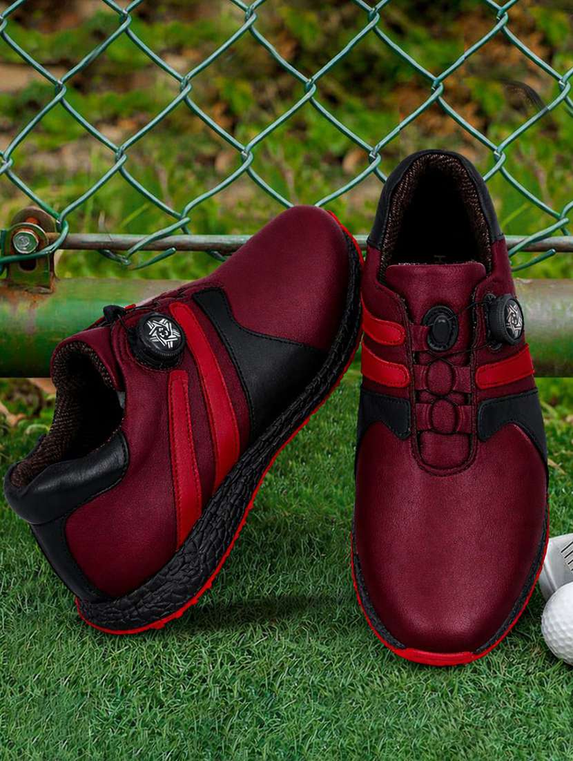 men color block lace up sport shoes