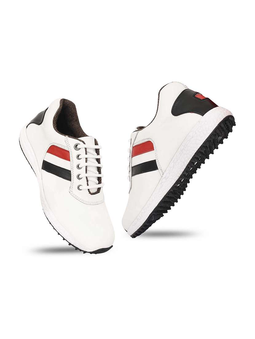 Men Striped Lace Up Sport Shoes - 22548758 -  Standard Image - 1