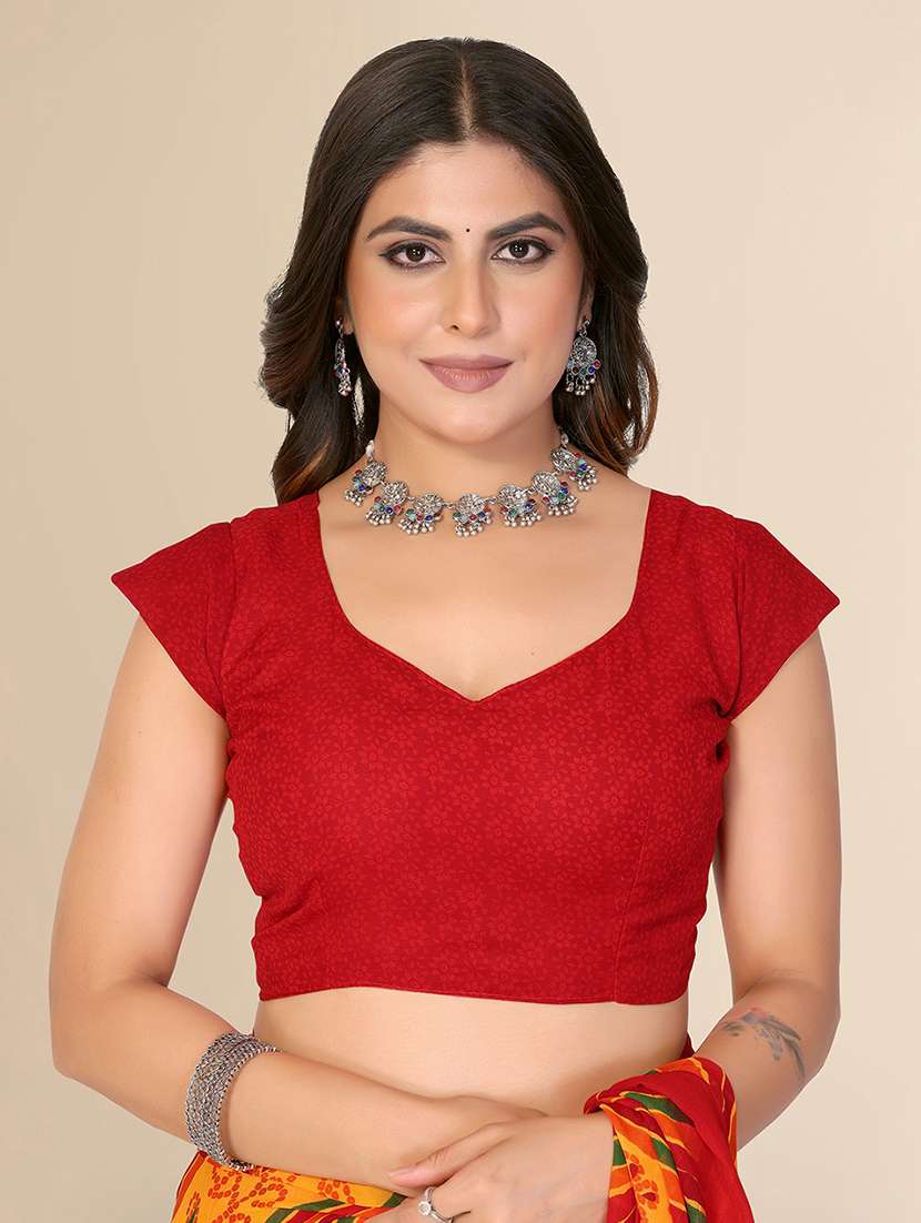 Women Printed Casual Wear Saree With Blouse - 22548863 -  Standard Image - 4