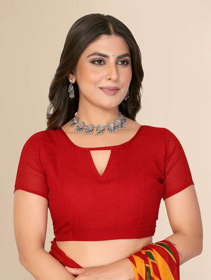 women printed casual wear saree with blouse - 22548864 -  Standard Image - 4