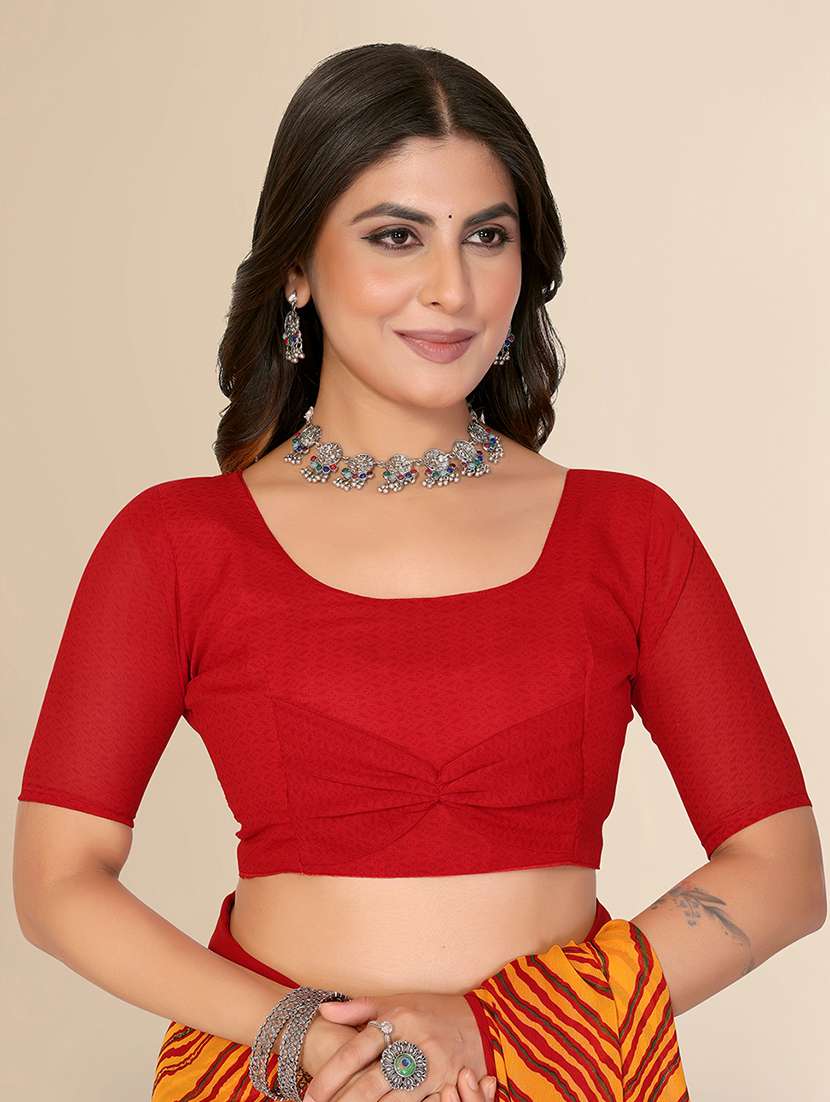 women printed casual wear saree with blouse - 22548865 -  Standard Image - 4