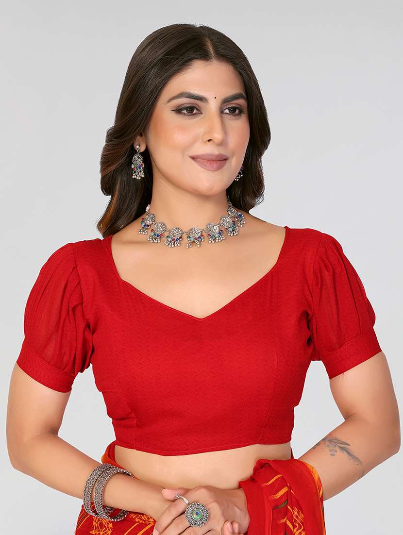 women printed casual wear saree with blouse - 22548875 -  Standard Image - 4