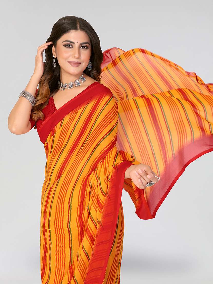 women printed casual wear saree with blouse - 22548876 -  Standard Image - 1
