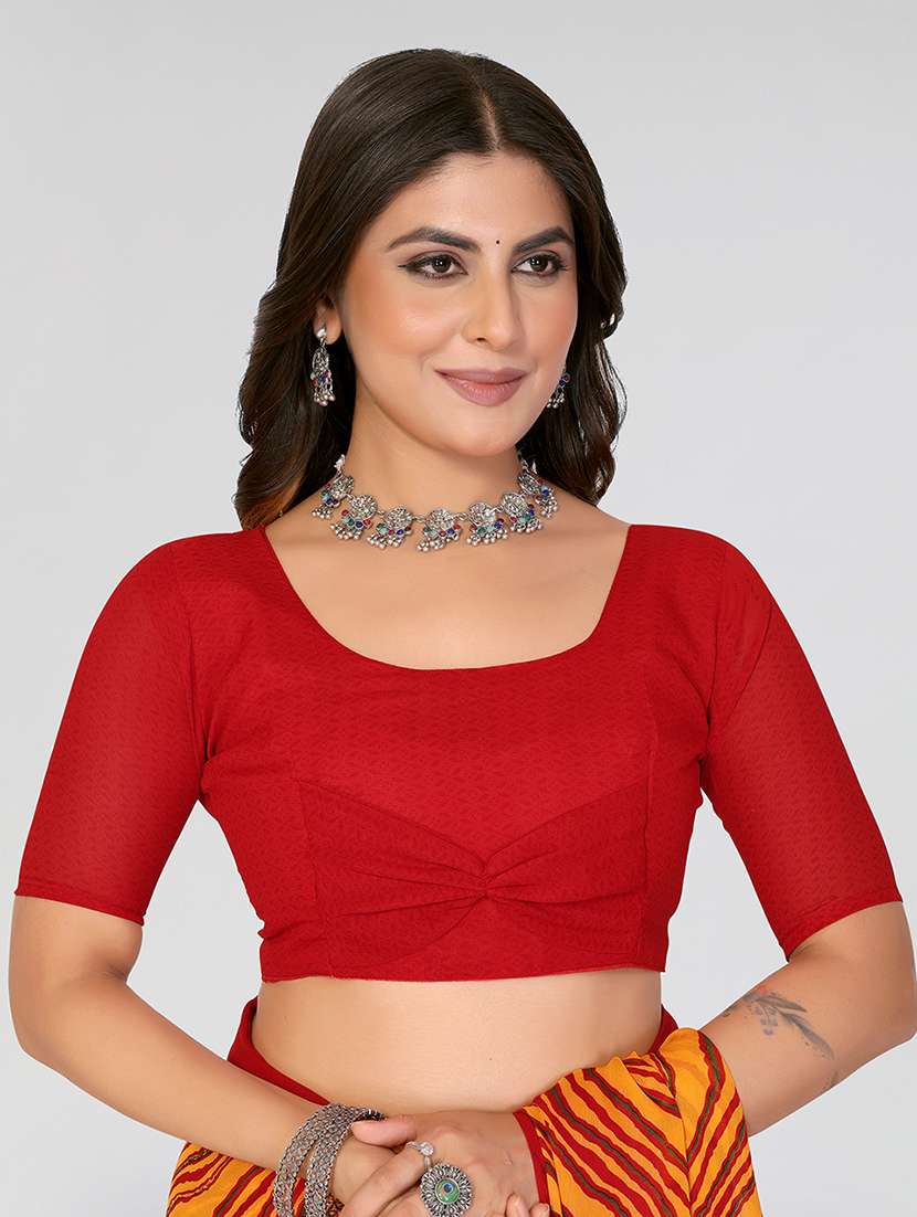 women printed casual wear saree with blouse - 22548879 -  Standard Image - 4