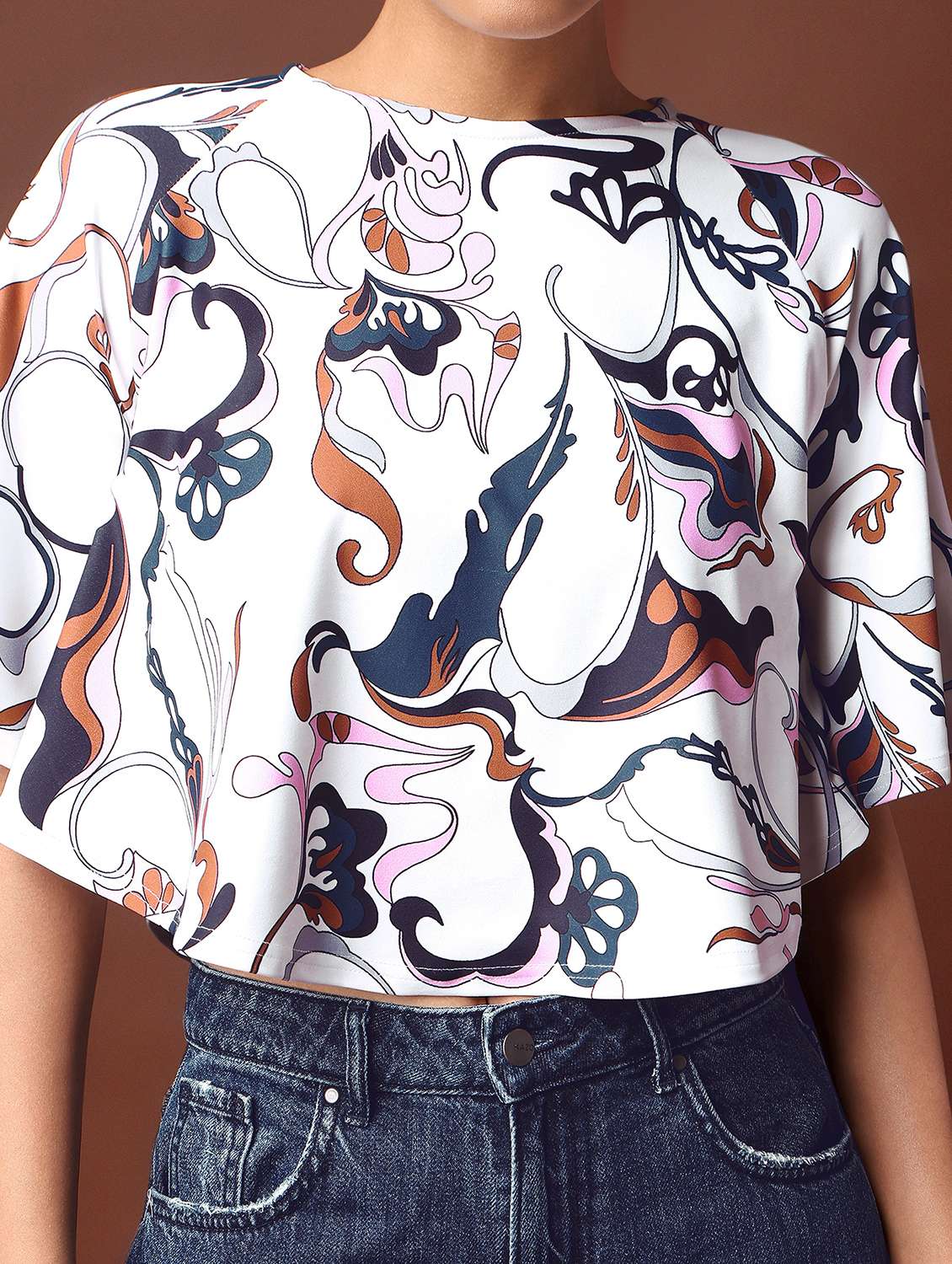 white polyester regular top - 22549006 -  Standard Image - 1