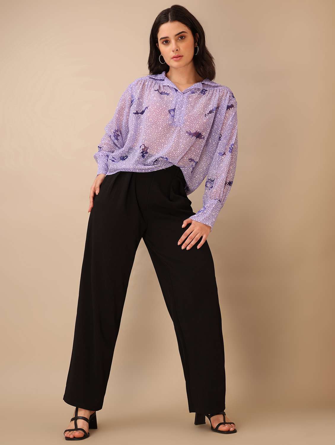 women printed long sleeves regular top - 22549061 -  Standard Image - 4