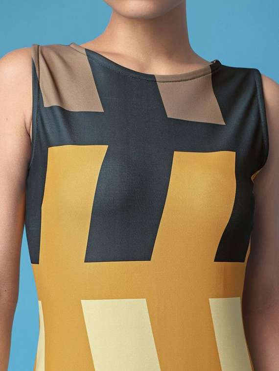 women printed sleeveless sheath dress - 22549309 -  Standard Image - 1