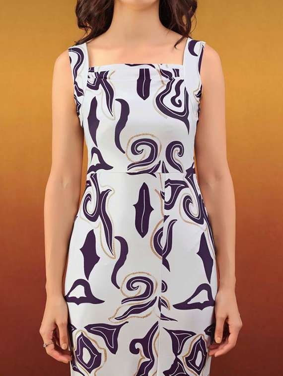 women printed sleeveless bodycon dress - 22549334 -  Standard Image - 1