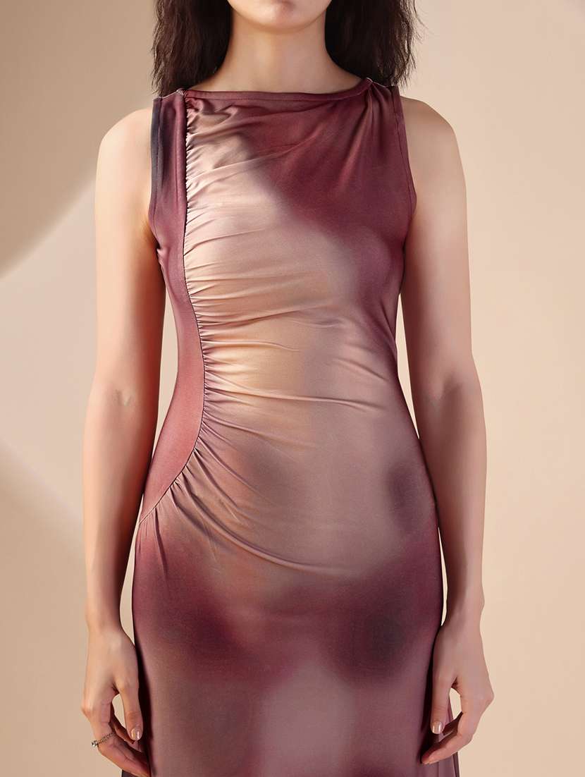 women printed sleeveless sheath dress - 22549344 -  Standard Image - 1