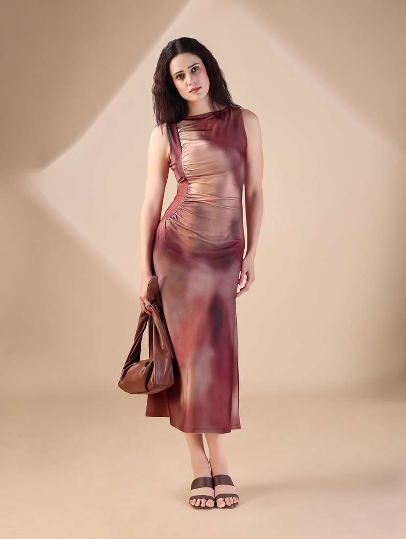 women printed sleeveless sheath dress - 22549344 -  Standard Image - 4