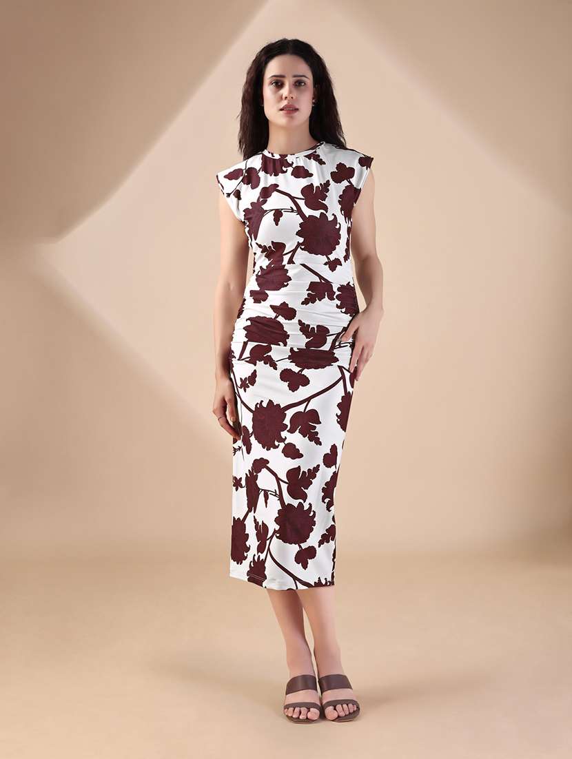 women printed sleeveless bodycon dress - 22549356 -  Standard Image - 4