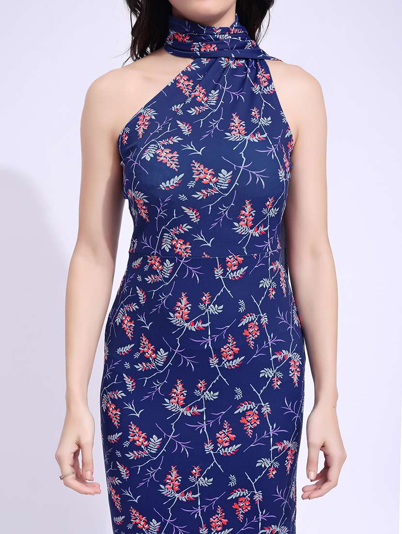 women printed single shoulder sheatshe dress - 22549358 -  Standard Image - 1