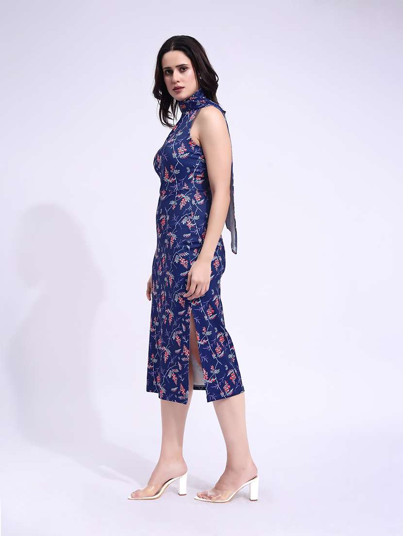 women printed single shoulder sheatshe dress - 22549358 -  Standard Image - 4