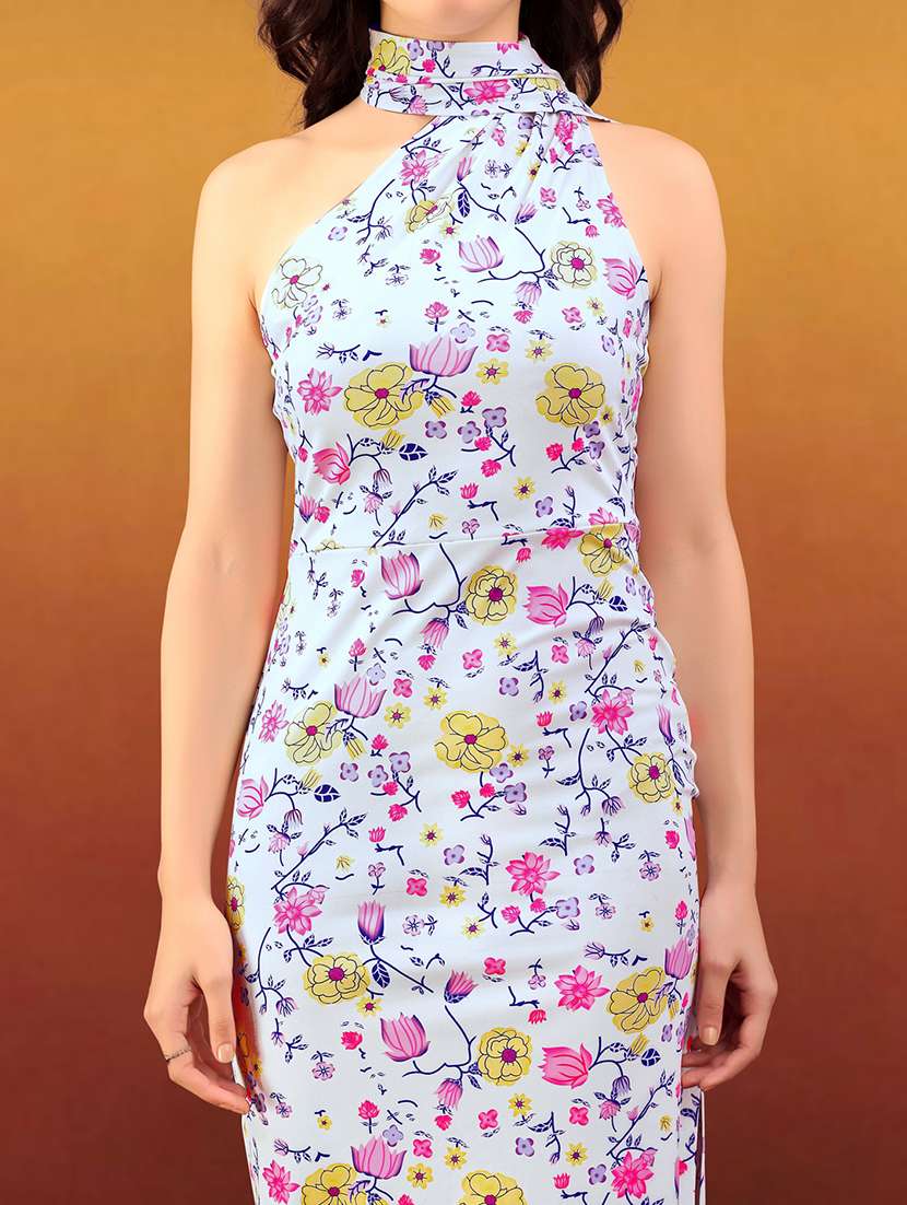 women printed sleeveless bodycon dress - 22549360 -  Standard Image - 1