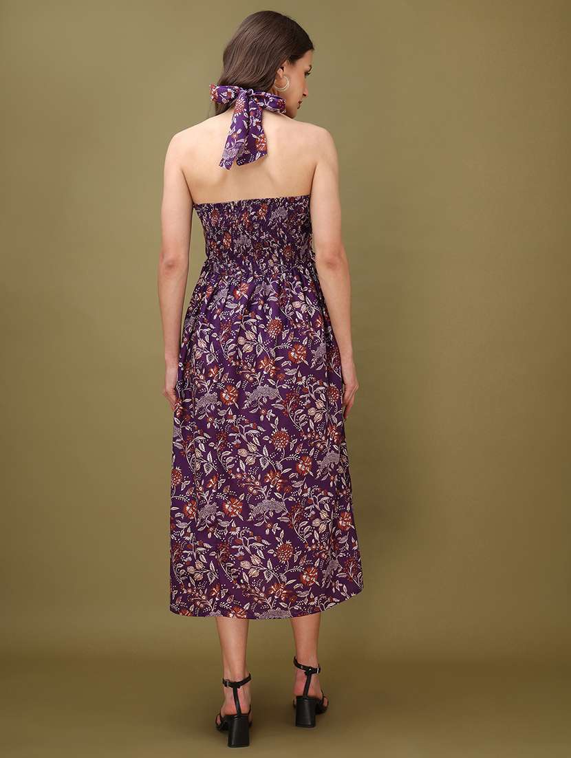 Women Printed Sleeveless Fit And Flare Dress - 22549430 -  Standard Image - 4
