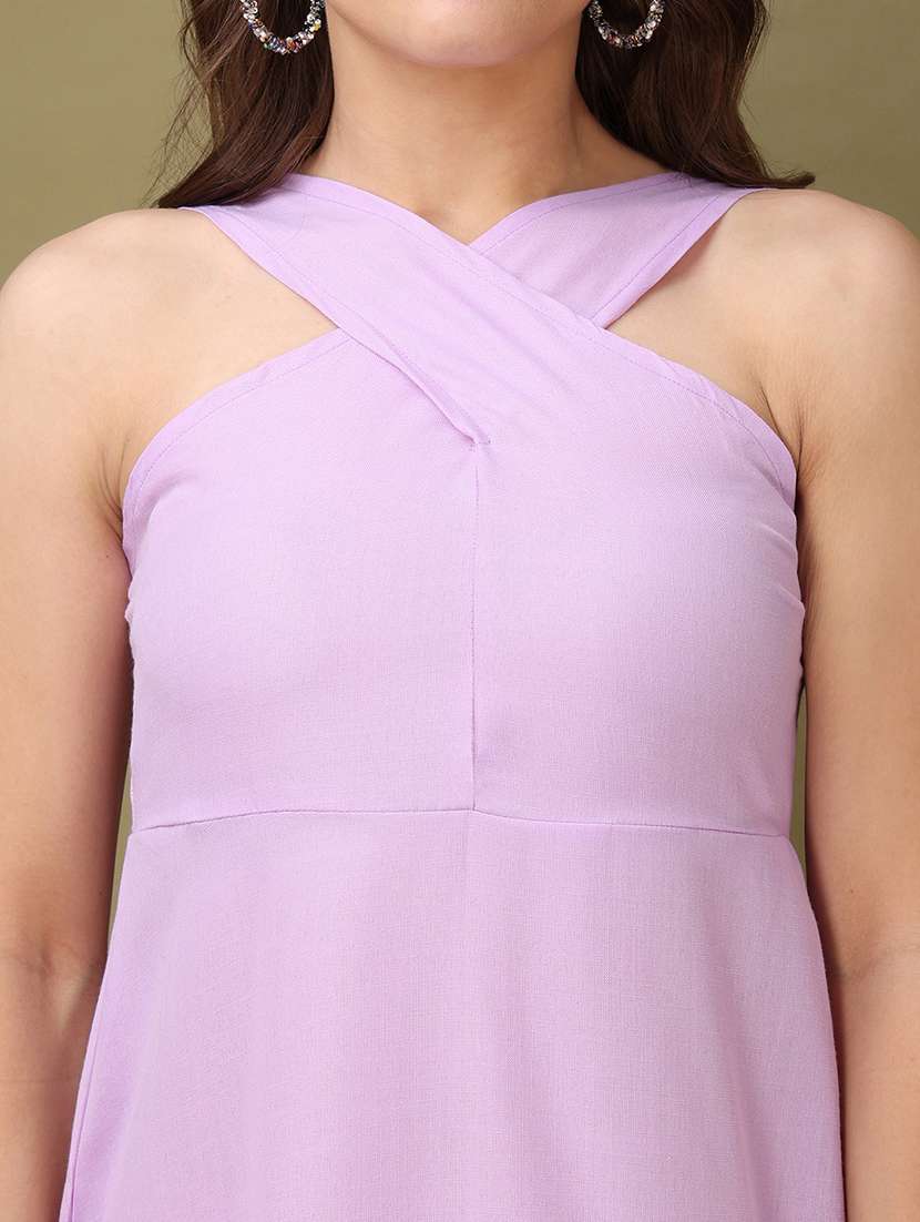 women printed sleeveless fit and flare dress - 22549446 -  Standard Image - 1