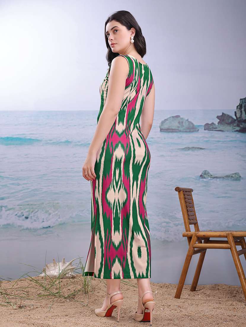 women printed sleeveless sheath dress - 22549529 -  Standard Image - 4