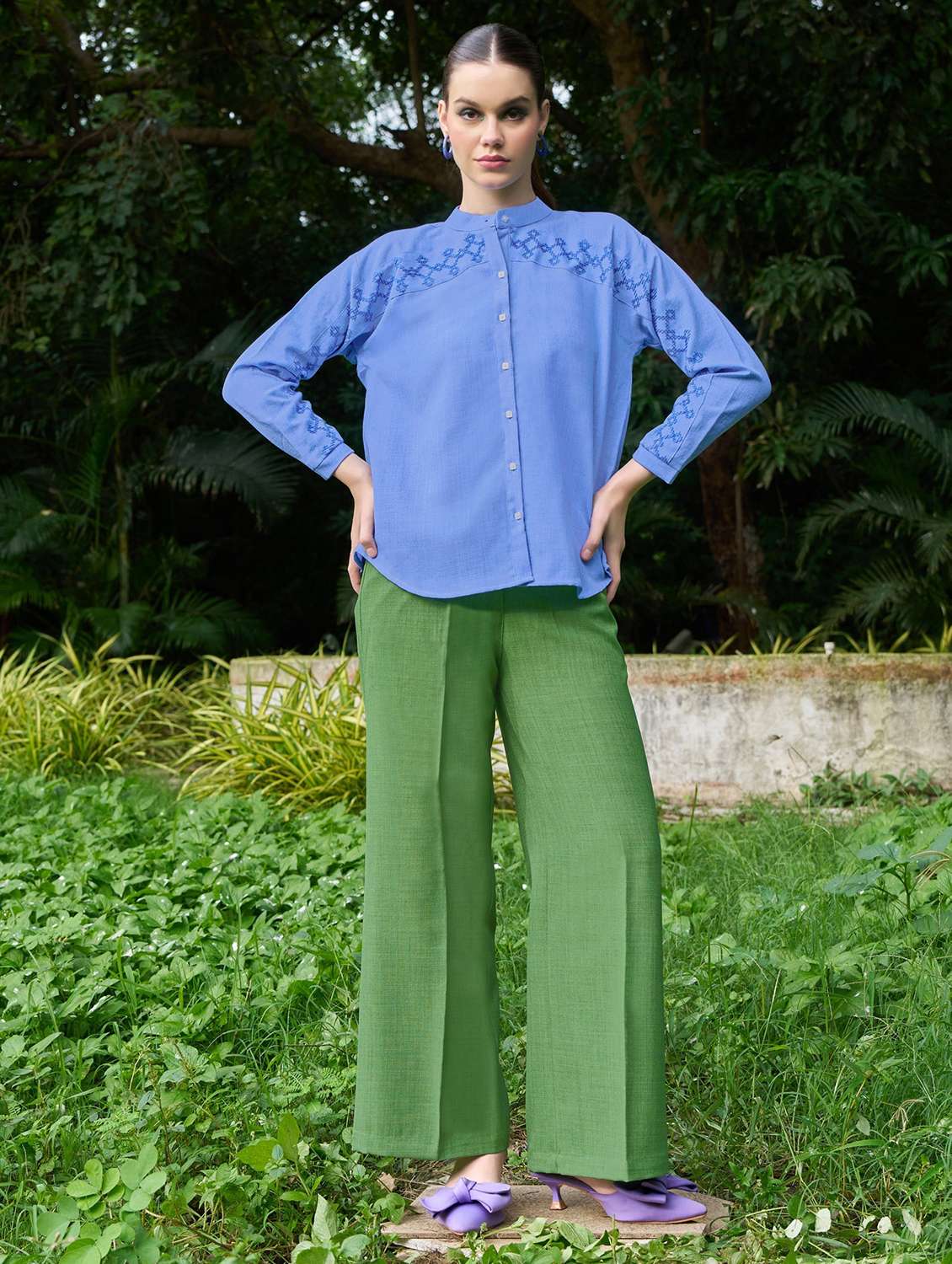 Women Embroidered Long Sleeves Regular Shirt - 22549552 -  Standard Image - 4