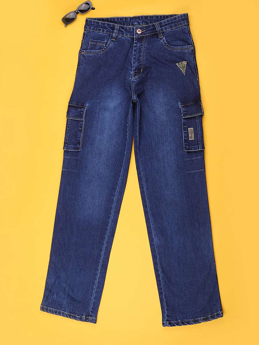 boys washed mid rise cargo pant - 22549567 -  Standard Image - 1