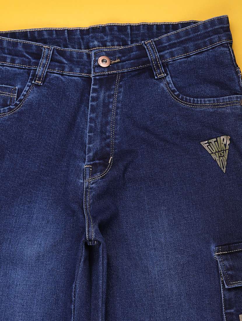 boys washed mid rise cargo pant - 22549567 -  Standard Image - 4
