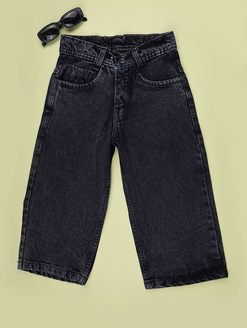 Boys Washed Mid Rise Straight Fit Jeans - 22549574 -  Standard Image - 1