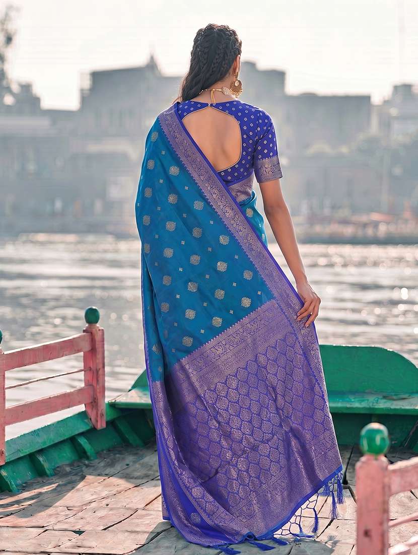 women self design banarasi saree with blouse - 22549713 -  Standard Image - 1